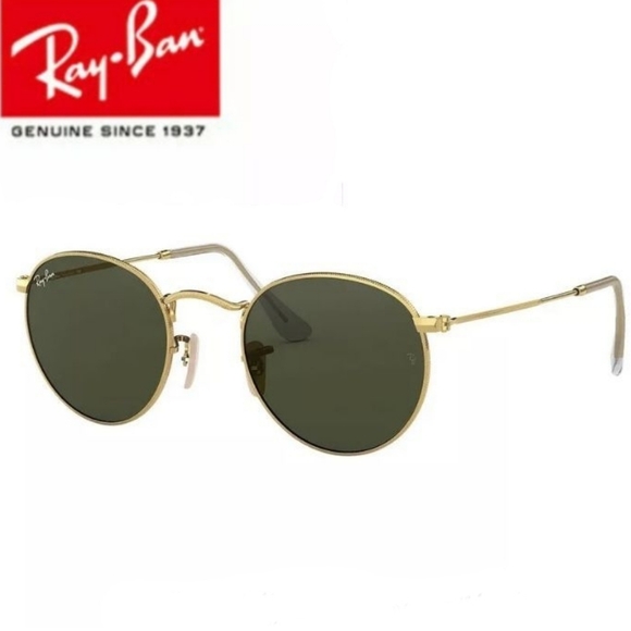 Ray-Ban Accessories - Ray Ban Round Metal Green G15 Lenses RB3447